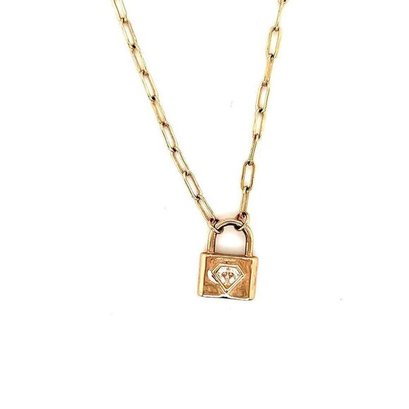 Padlock Necklace  - Picture 1 of 6